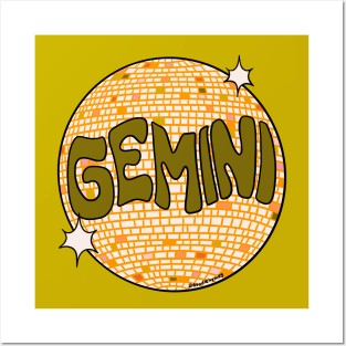 Gemini Disco ball Posters and Art